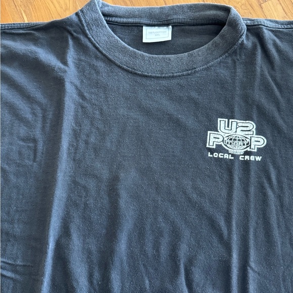 U2 PopMart ‘97 Landsowne Road show crew T-shirt - Picture 1 of 3